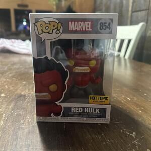 Funko Pop! Marvel Red Hulk #854 Hot Topic Exclusive Bobble-Head